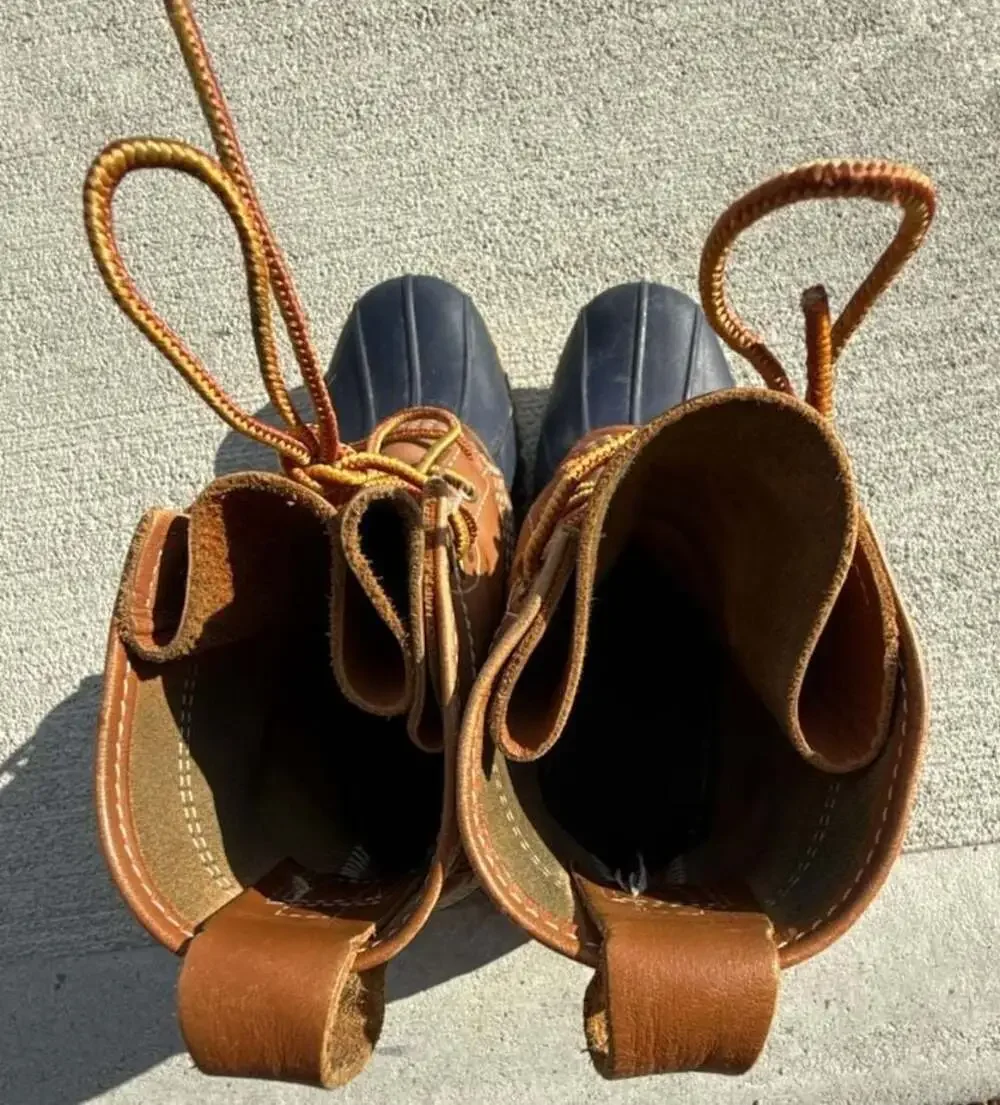 L.L. Bean Original Bean Boots 8-Inch Leather Duck Boots